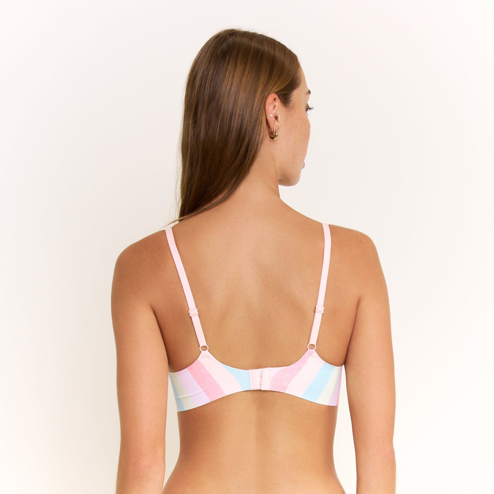Breeze Luxe Bra in Bali Stripe - -