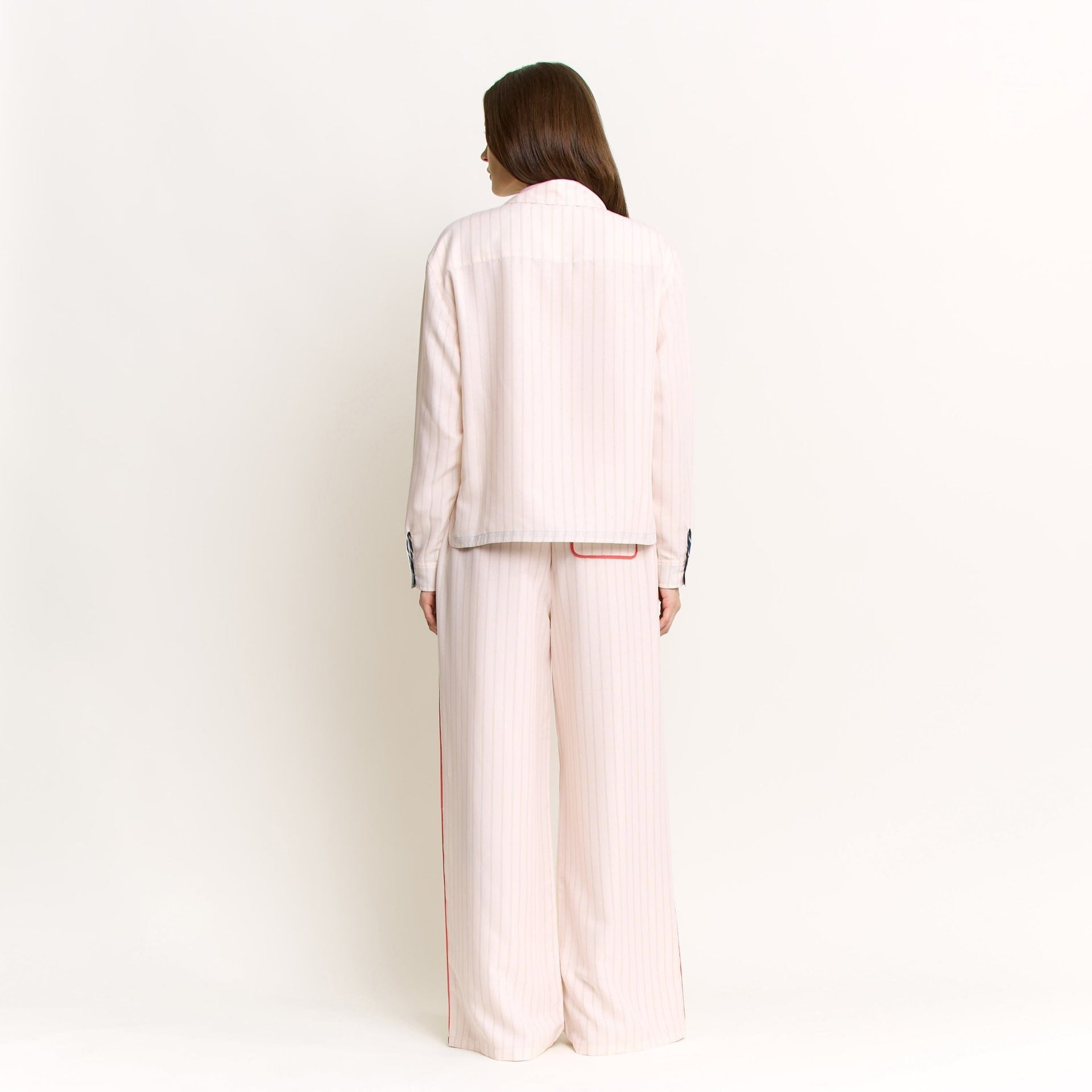 Brunch Date Long Sleeve in Flora Stripe - Honeydew - XS