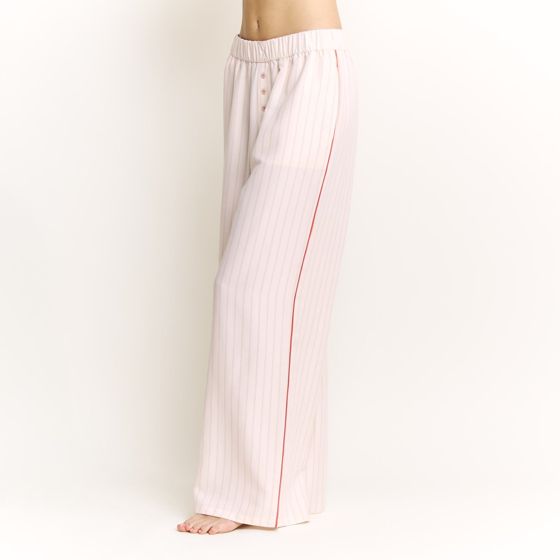 Brunch Date Pant in Flora Stripe - Honeydew - XS