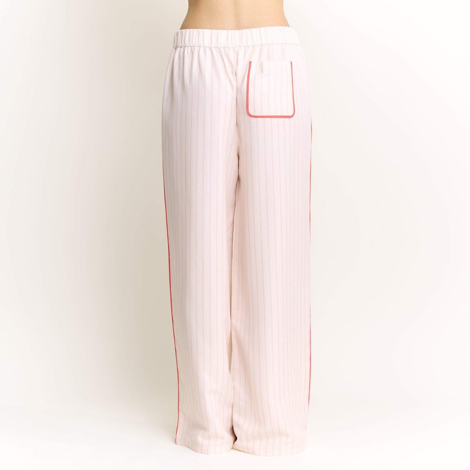 Brunch Date Pant in Flora Stripe - Honeydew - XS