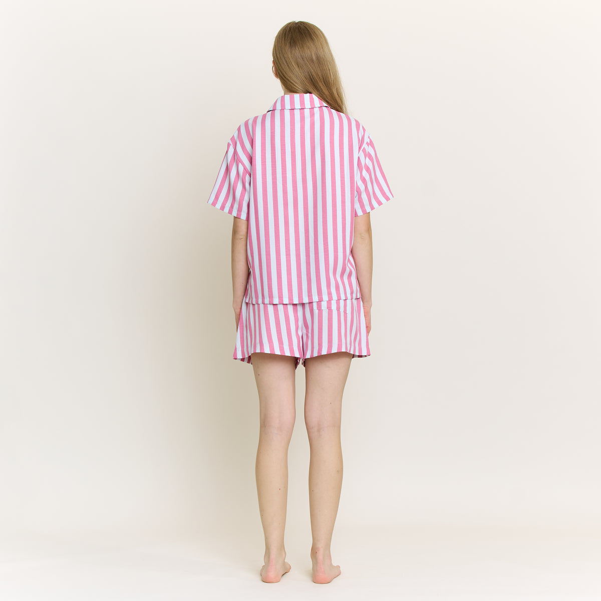 Brunch Date Shortie PJ Set in Drift Stripe - Sleepwear & Loungewear -