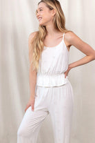 Clear Skies Cami Pant Set - Sleepwear & Loungewear - White