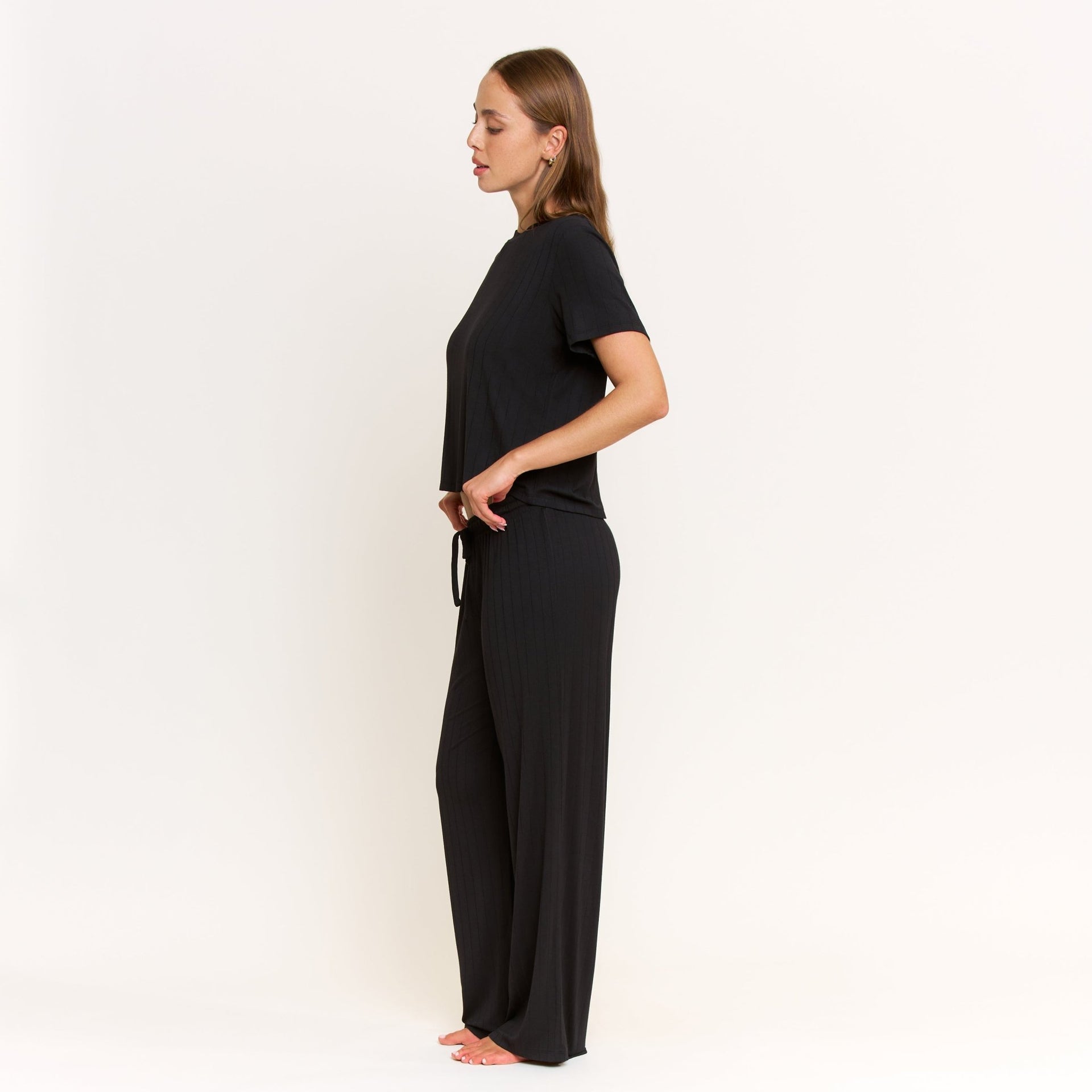 Cloud Modal Pant in Black - -