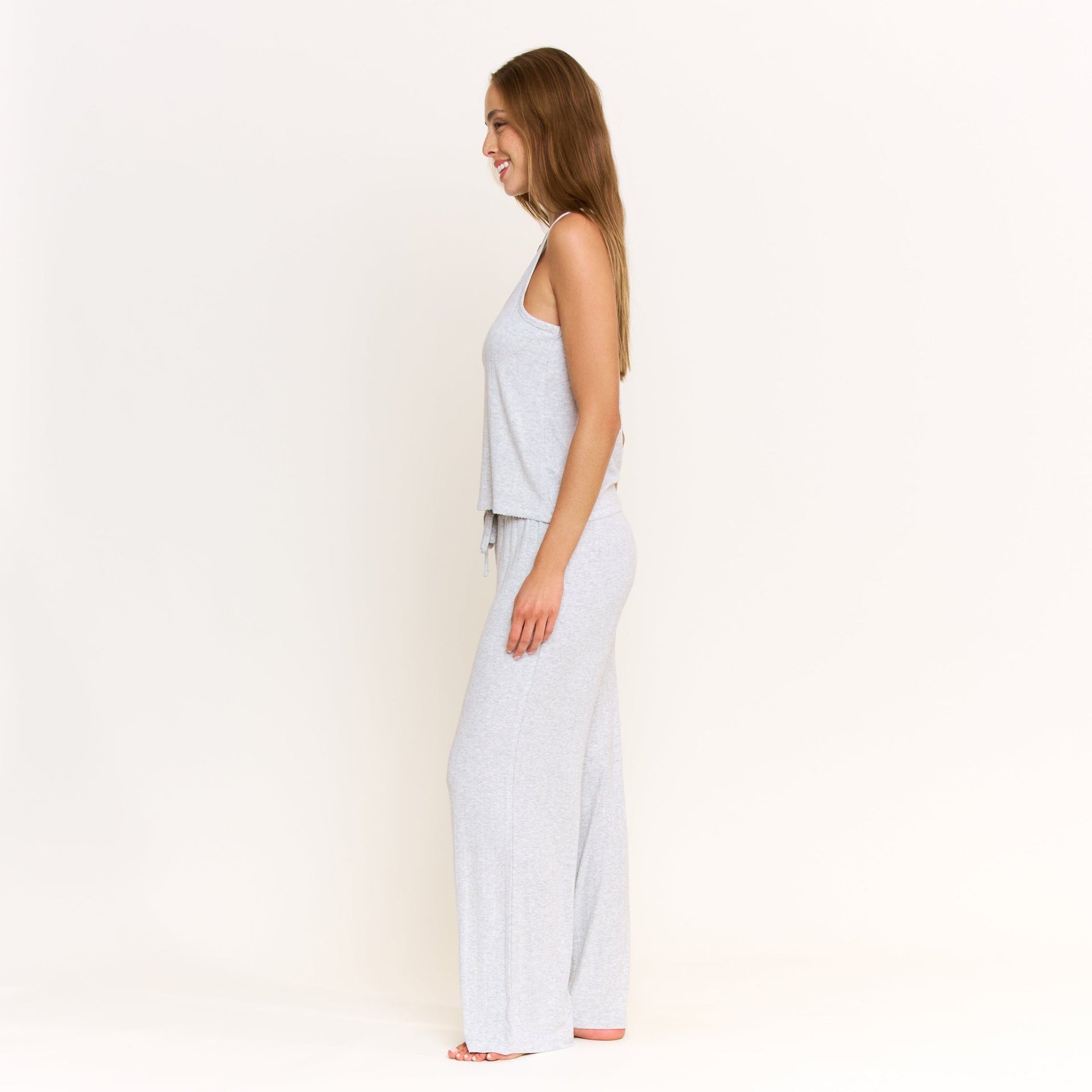 Cloud Modal Pant in Heather Grey - -