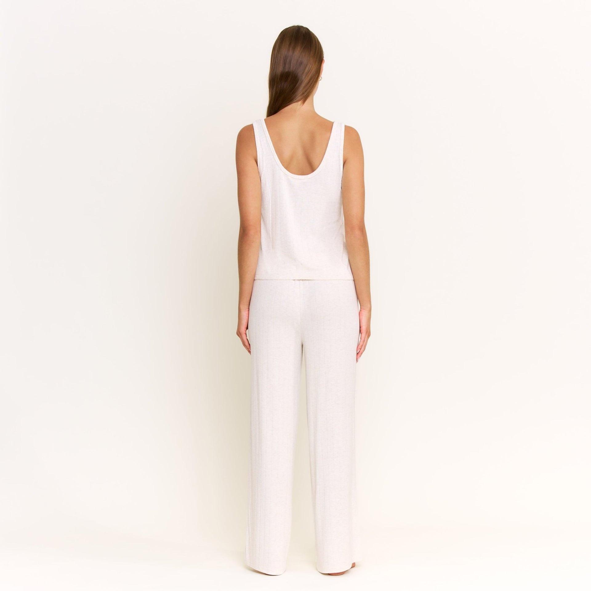 Cloud Modal Pant in Heather Oatmeal - -