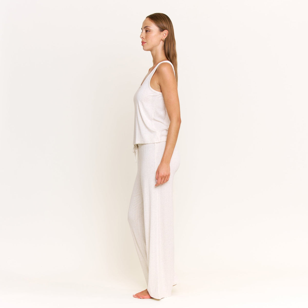 Cloud Modal Pant in Heather Oatmeal - Sleepwear & Loungewear -