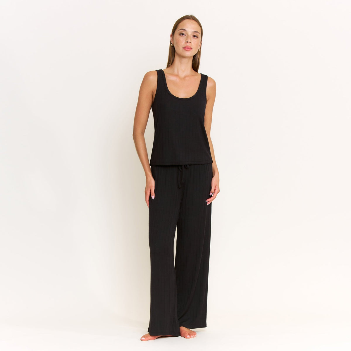 Cloud Modal Tank in Black - Sleepwear & Loungewear -
