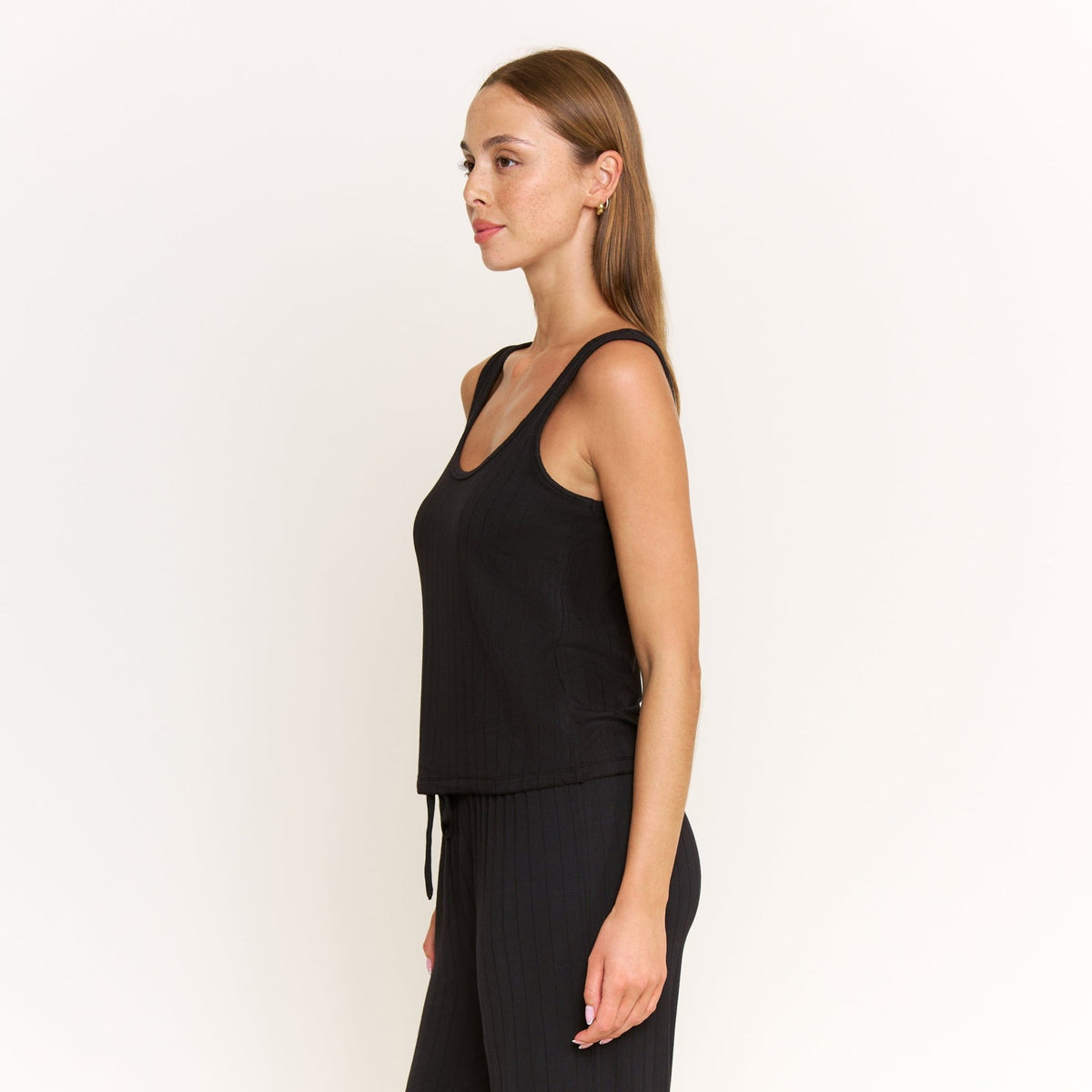 Cloud Modal Tank in Black - Sleepwear & Loungewear -