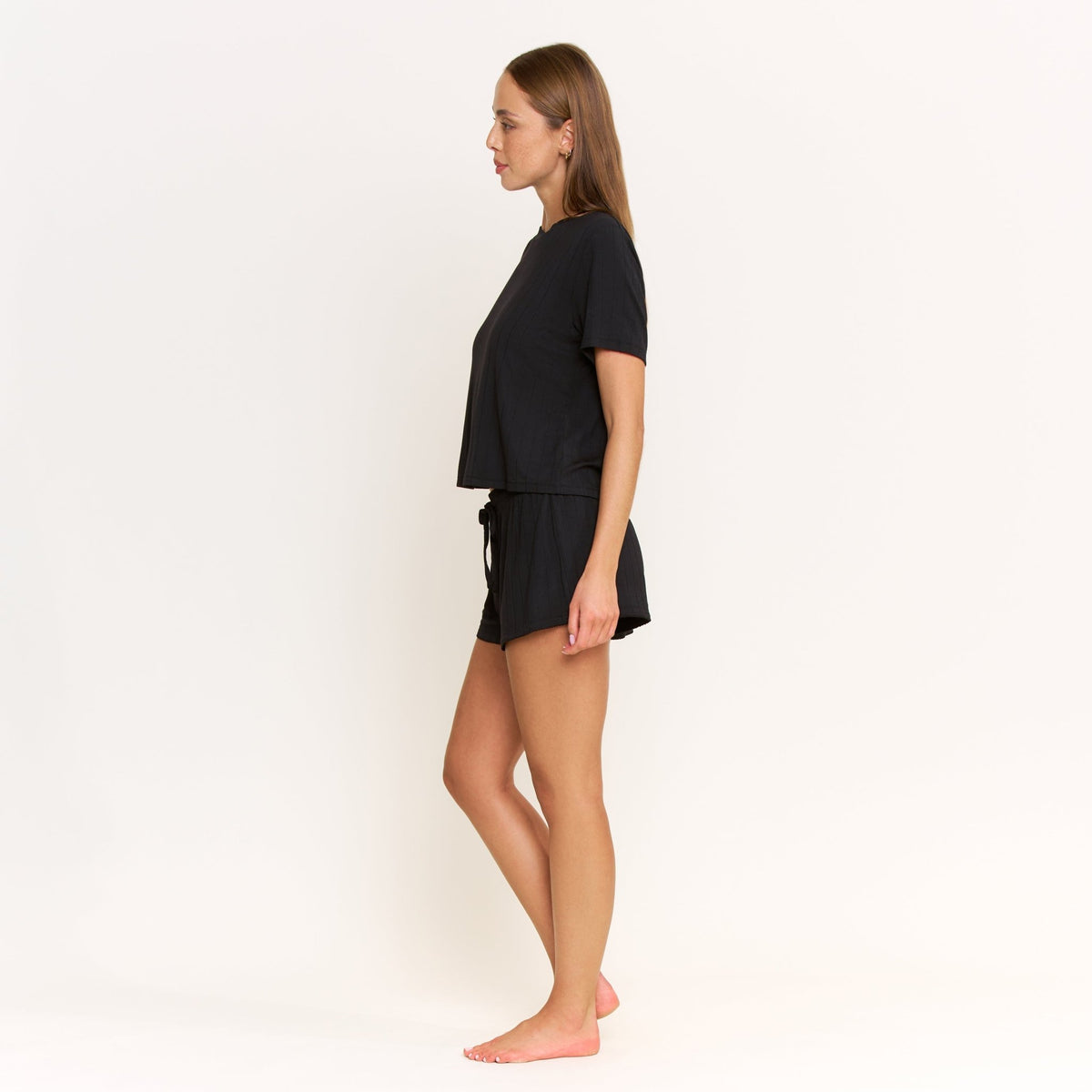 Cloud Modal Tee in Black - Sleepwear & Loungewear -