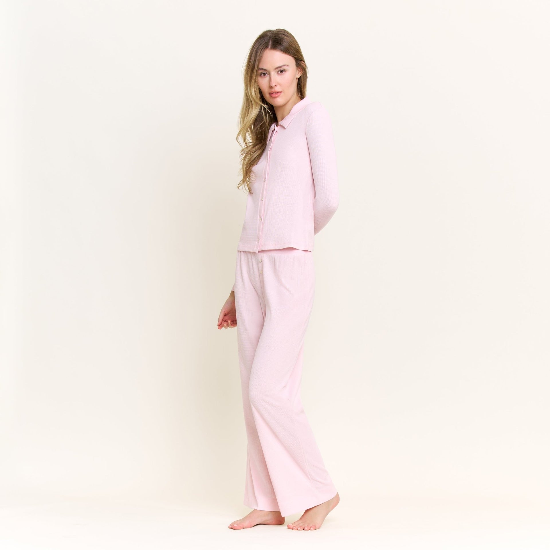 Coffee Club Long Set in Strawberry - Sleepwear & Loungewear -