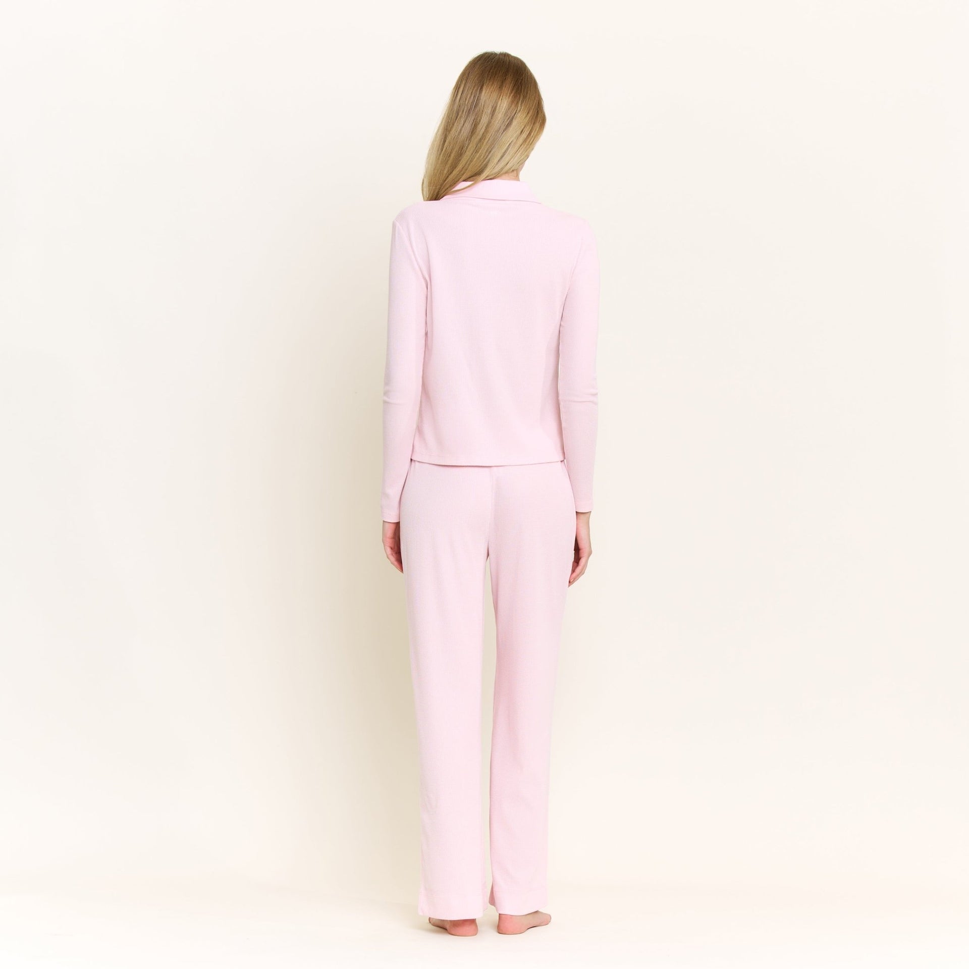 Coffee Club Long Set in Strawberry - Sleepwear & Loungewear -