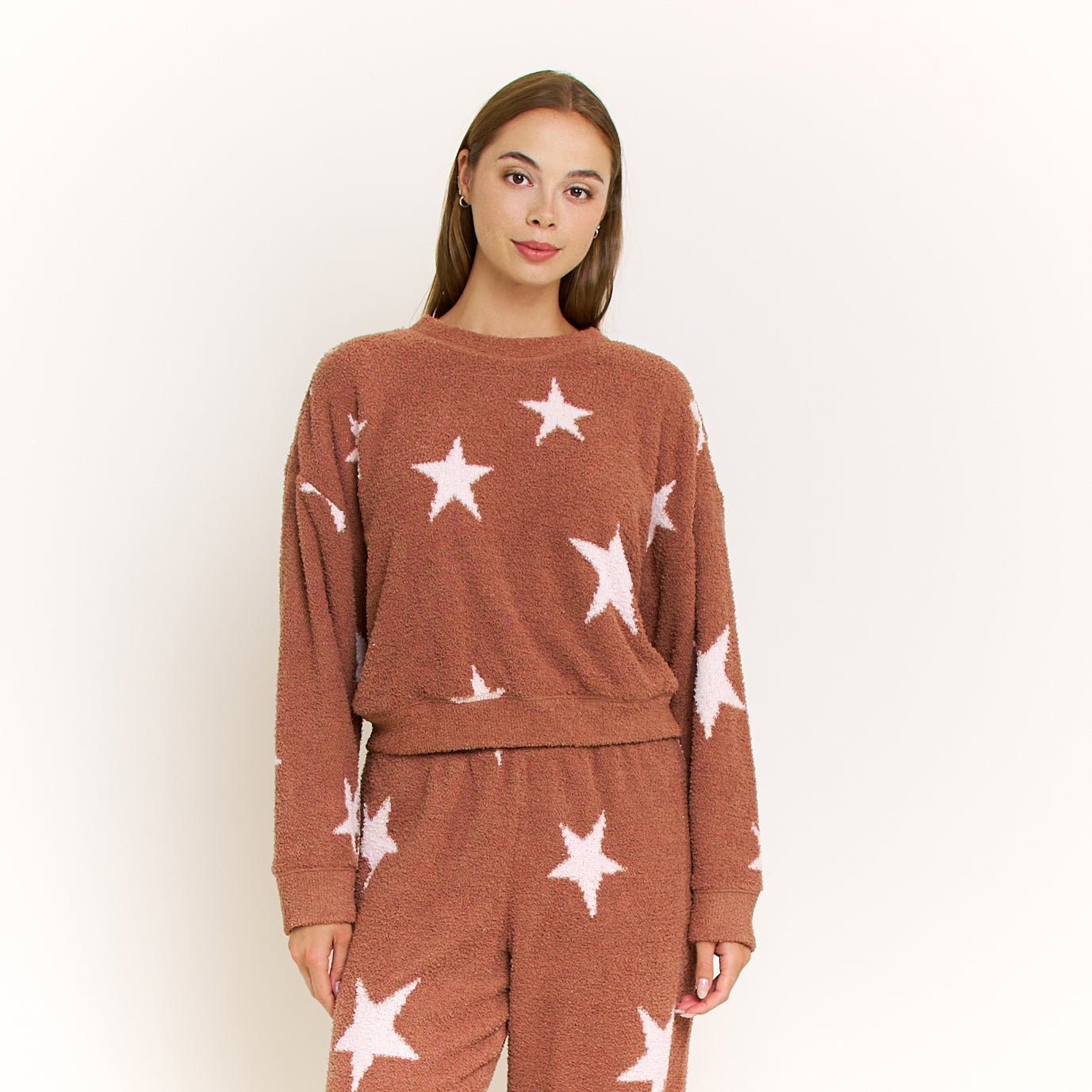 Comfort Queen Sweatshirt in Hazel Stars - Loungewear - XL
