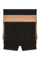 Cyrus Boyshort 3-Pack in Black/Bon Bon/Black - Underwear -