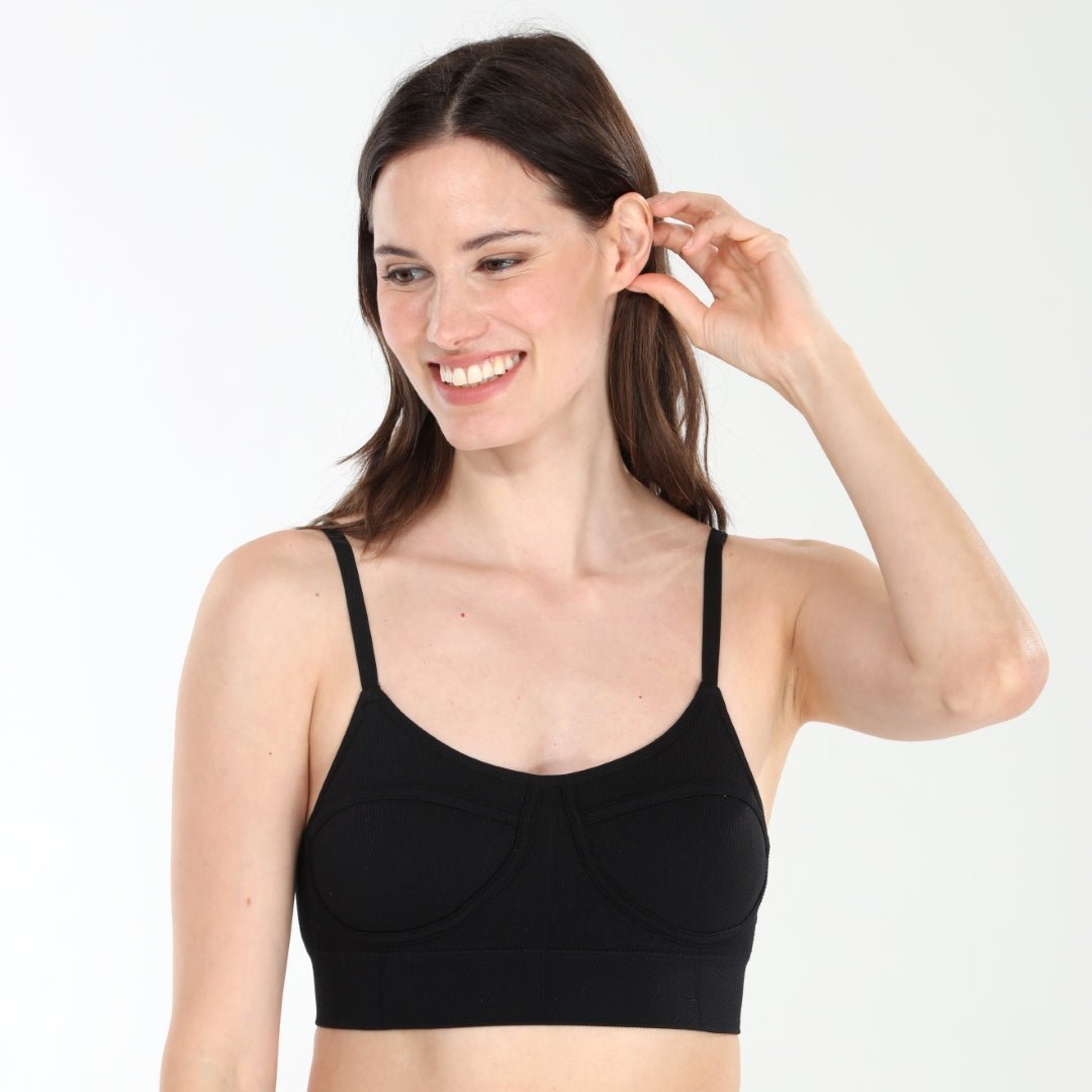 Cyrus Bralette in Black - Honeydew - Small