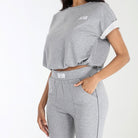 Day Trip Lounge Set In Heather Grey - Loungewear -