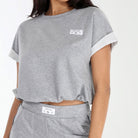 Day Trip Lounge Set In Heather Grey - Loungewear -