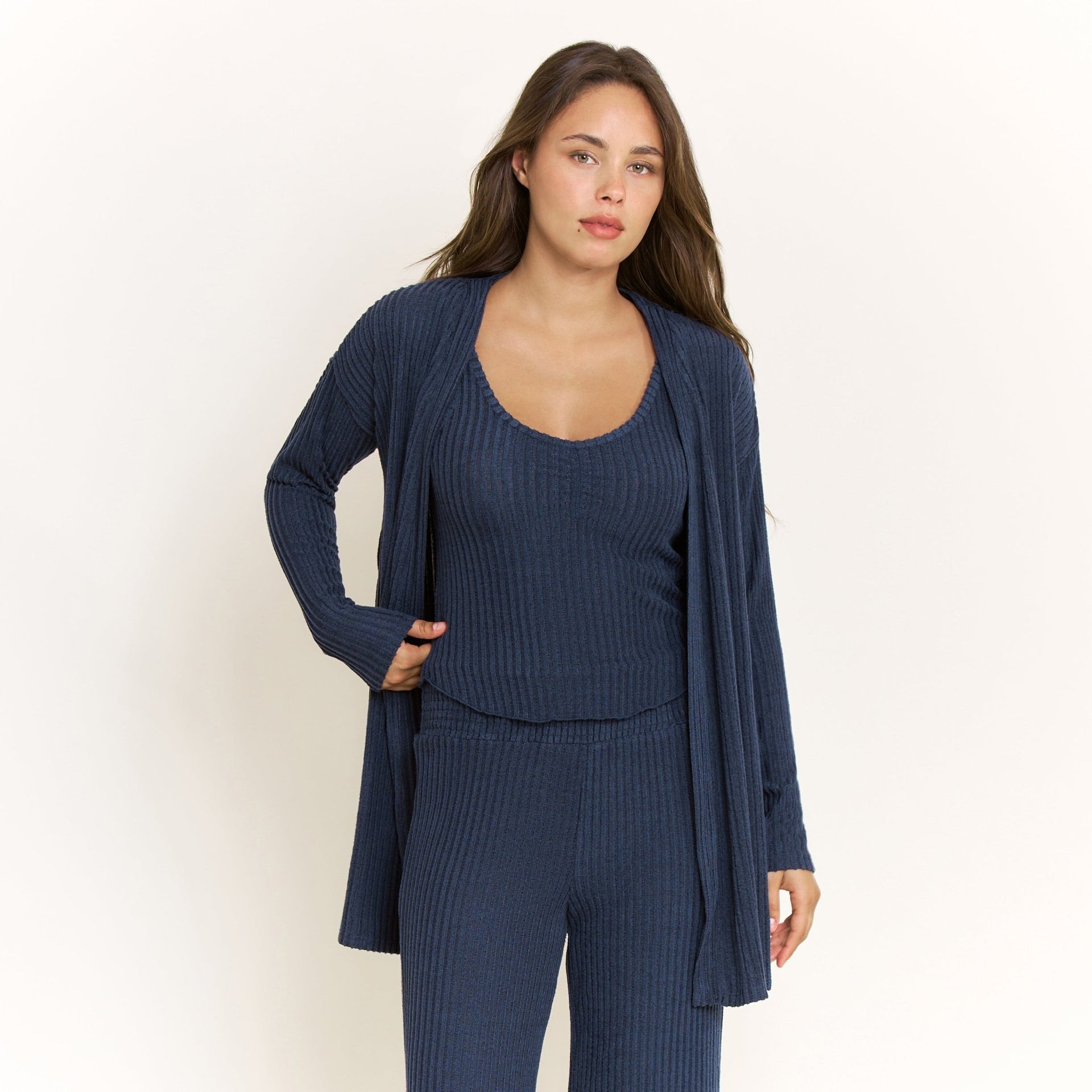 Dream Cloud Cardigan in Midnight - Honeydew - XS/S