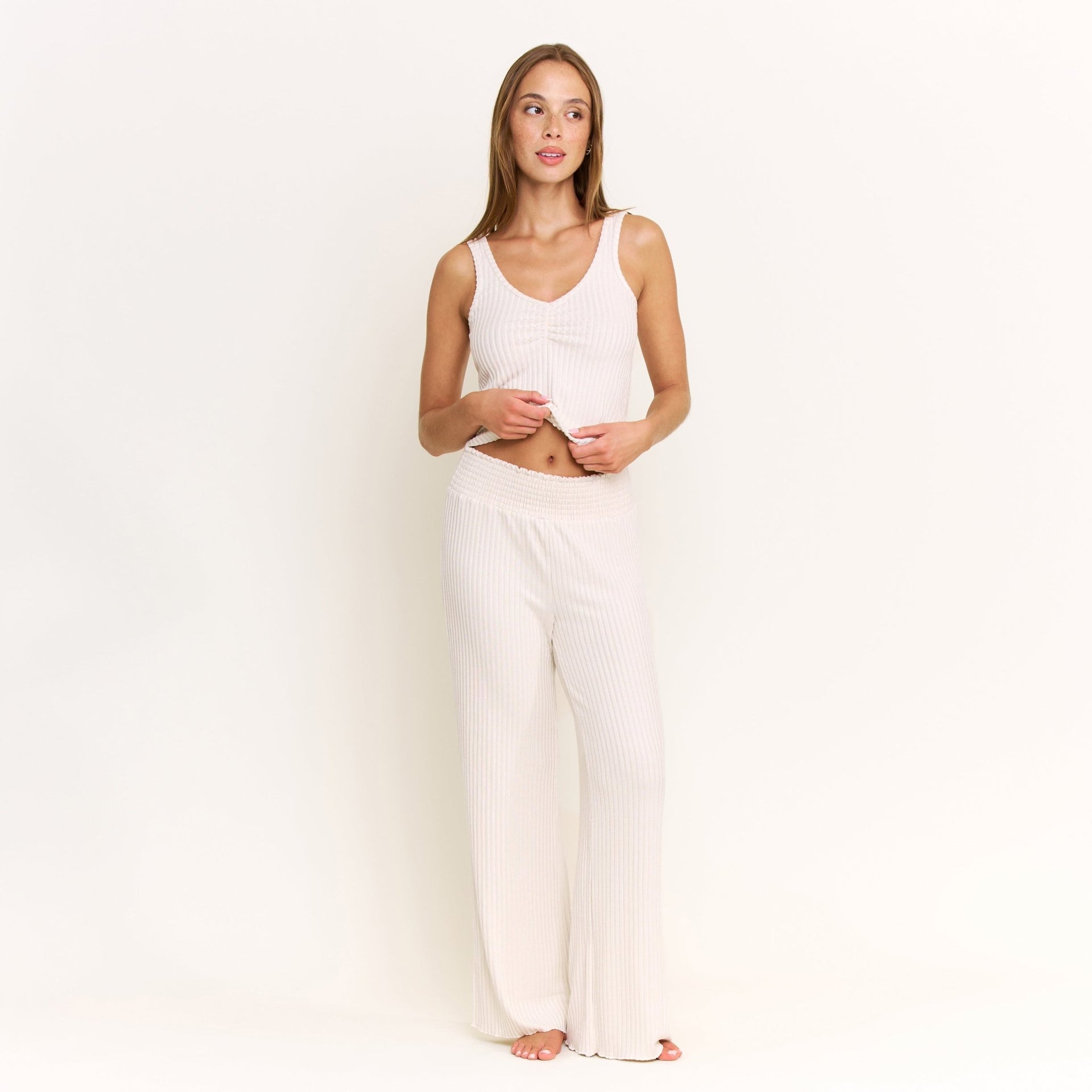 Dream Cloud Pant in Oat - -