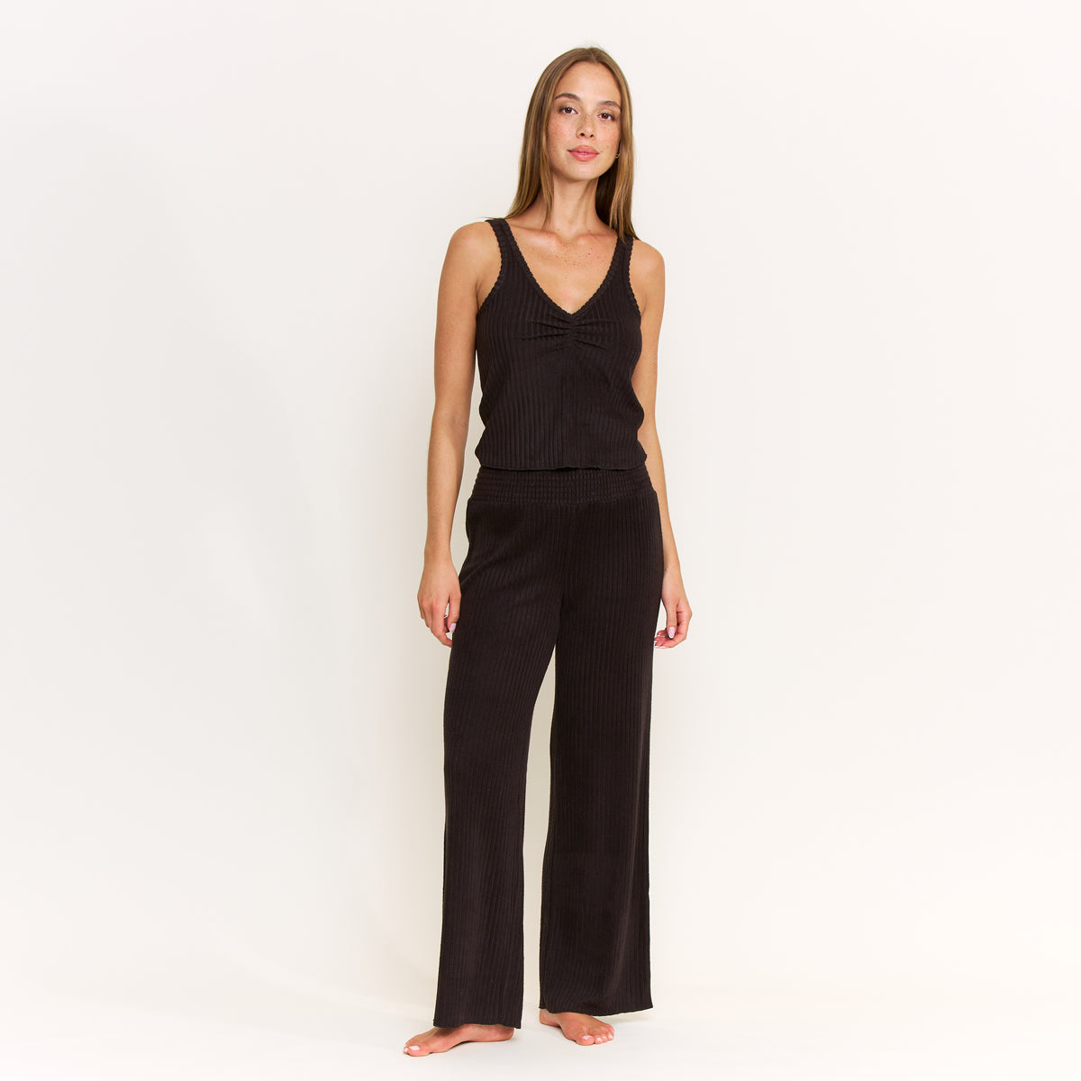 Dream Cloud Tank in Black - Sleepwear & Loungewear -