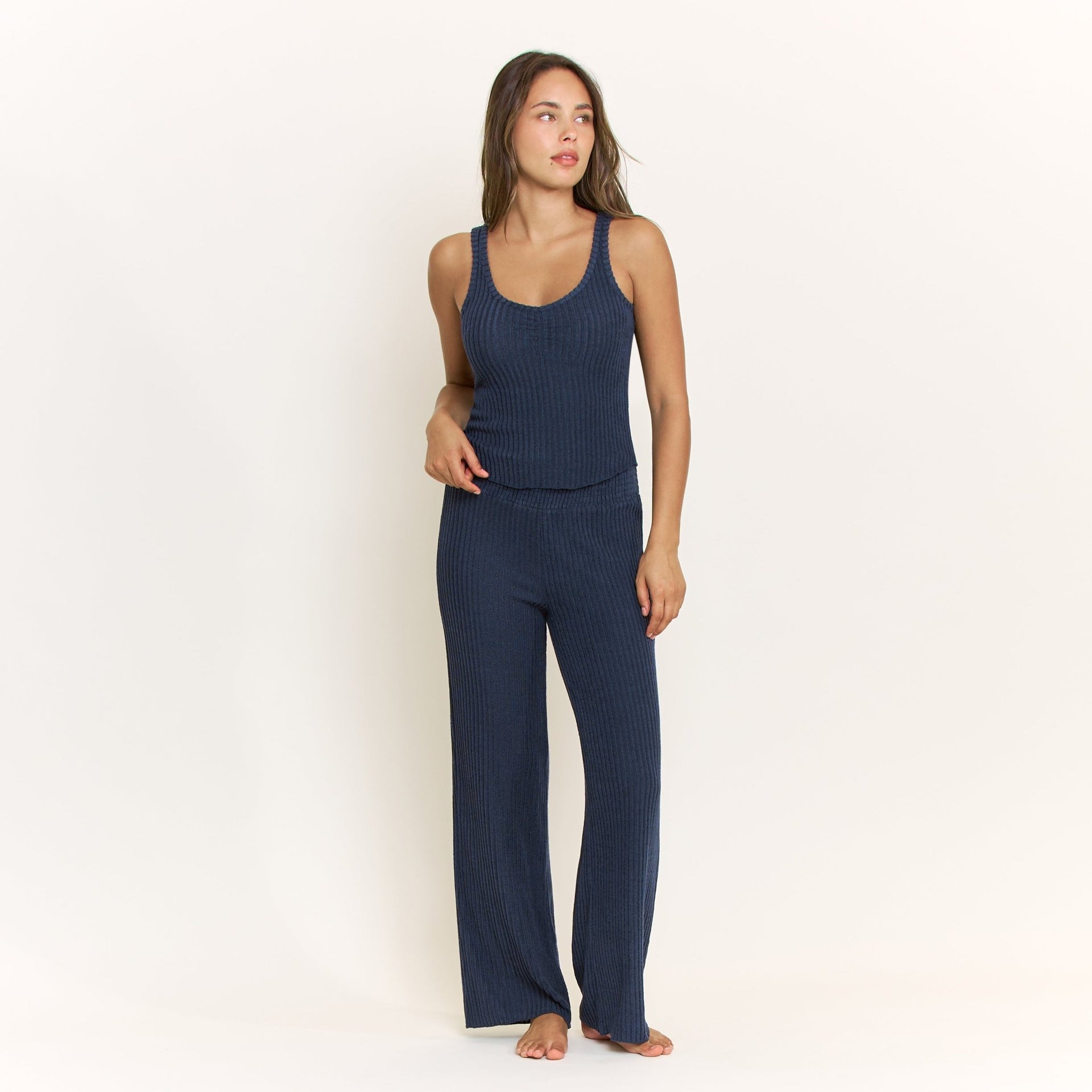 Dream Cloud Tank in Midnight - Honeydew - XS