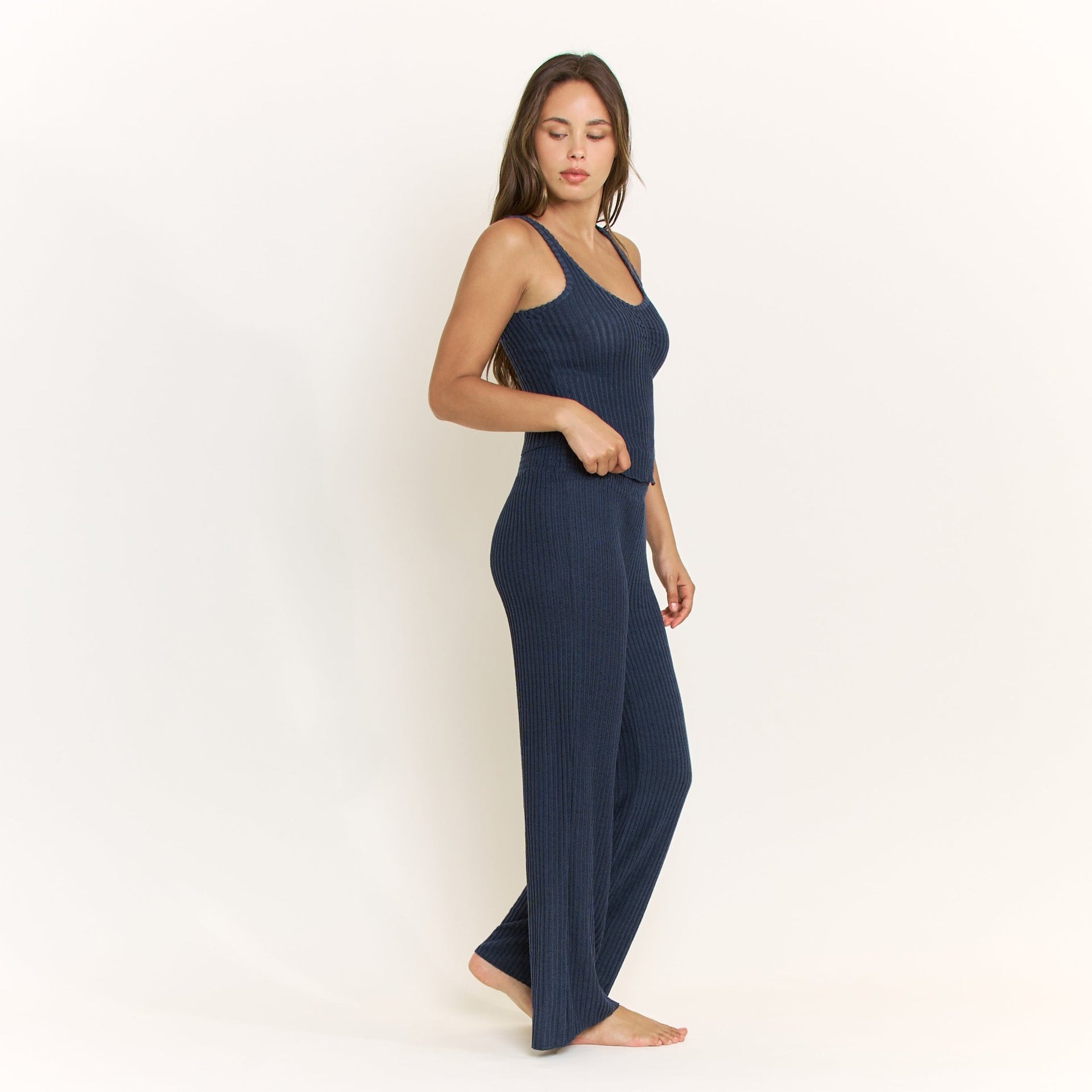 Dream Cloud Tank in Midnight - Honeydew - XS