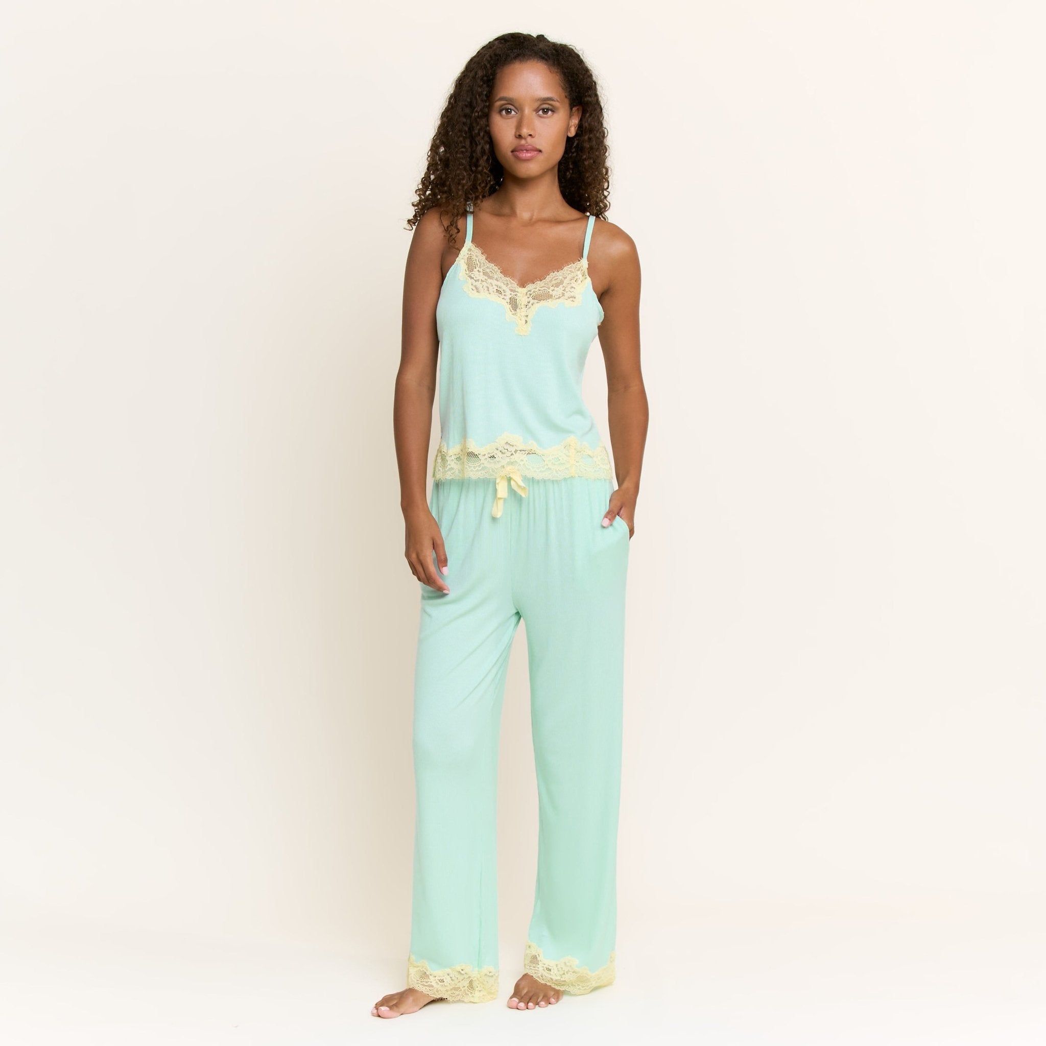 Dream On Cami Pant Set in Meadow - Sleepwear & Loungewear - XL