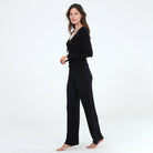 Dreamland Long Set in Black - Loungewear -