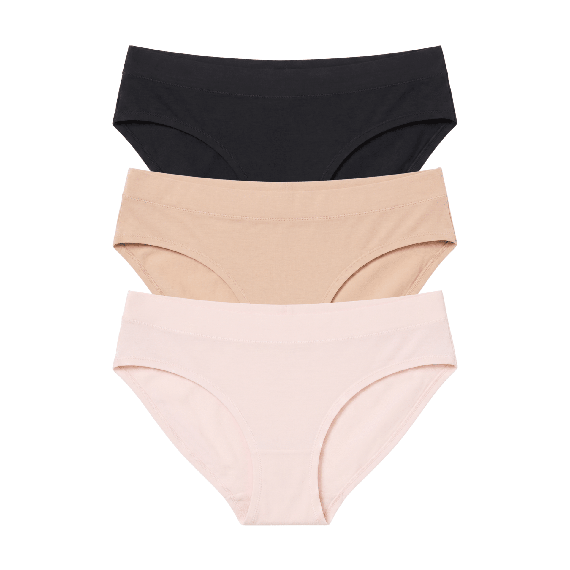 Emery Bikini 3-Pack in Basics & Ballet Slipper - -