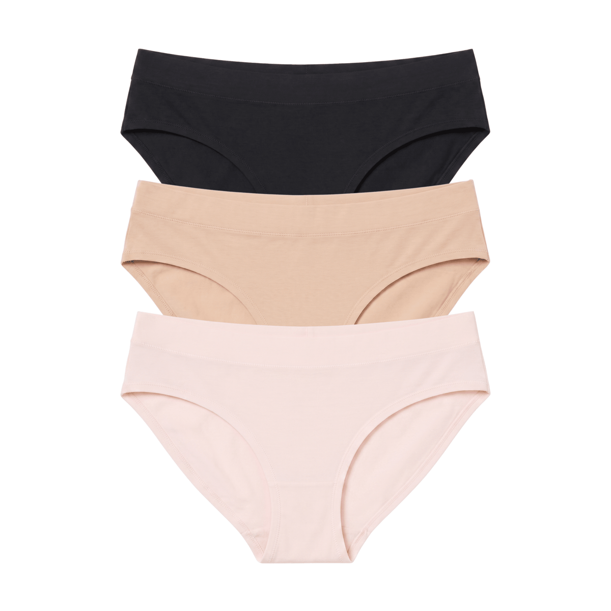 Emery Bikini 3-Pack in Basics & Ballet Slipper - Underwear -
