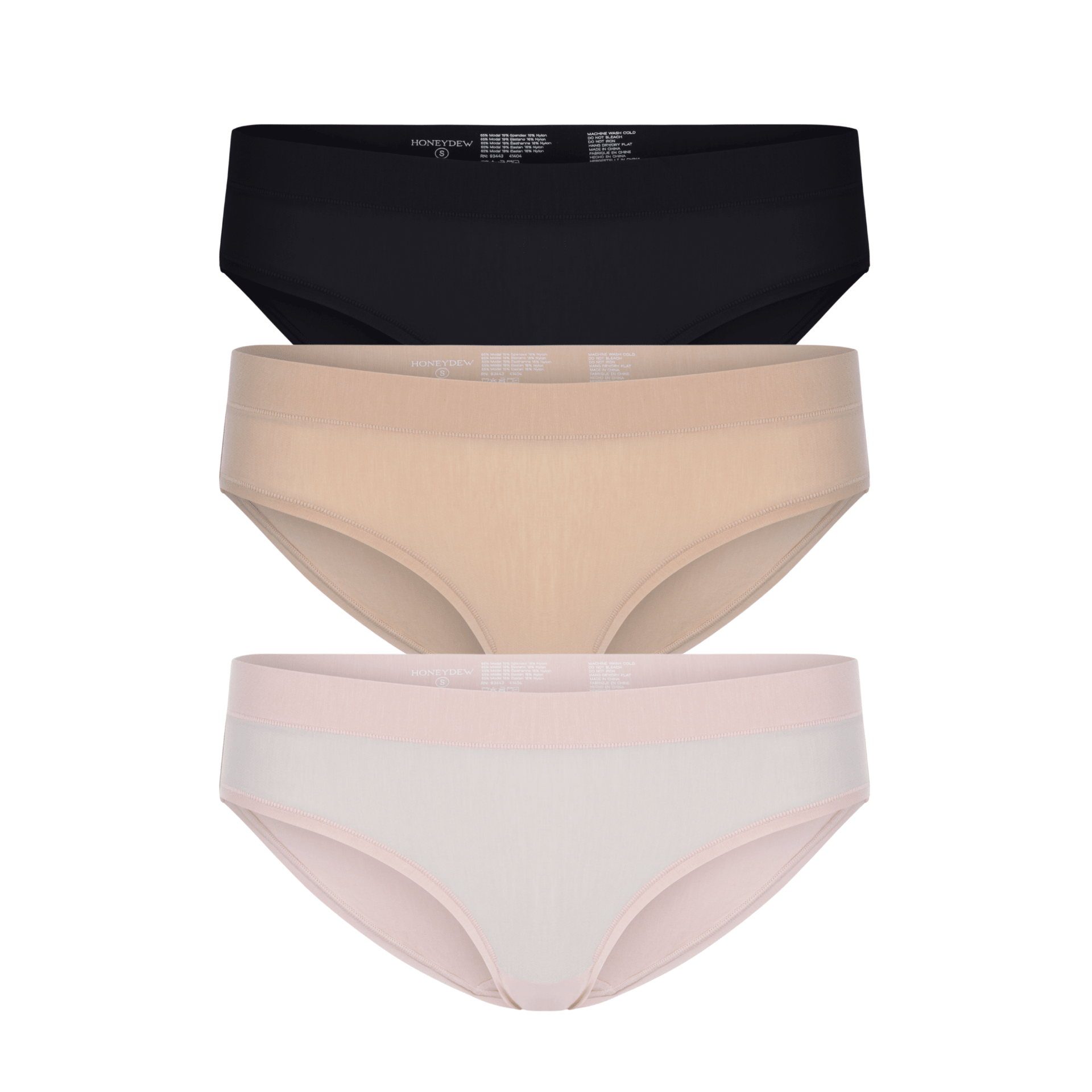 Emery Bikini 3-Pack in Basics & Ballet Slipper - -