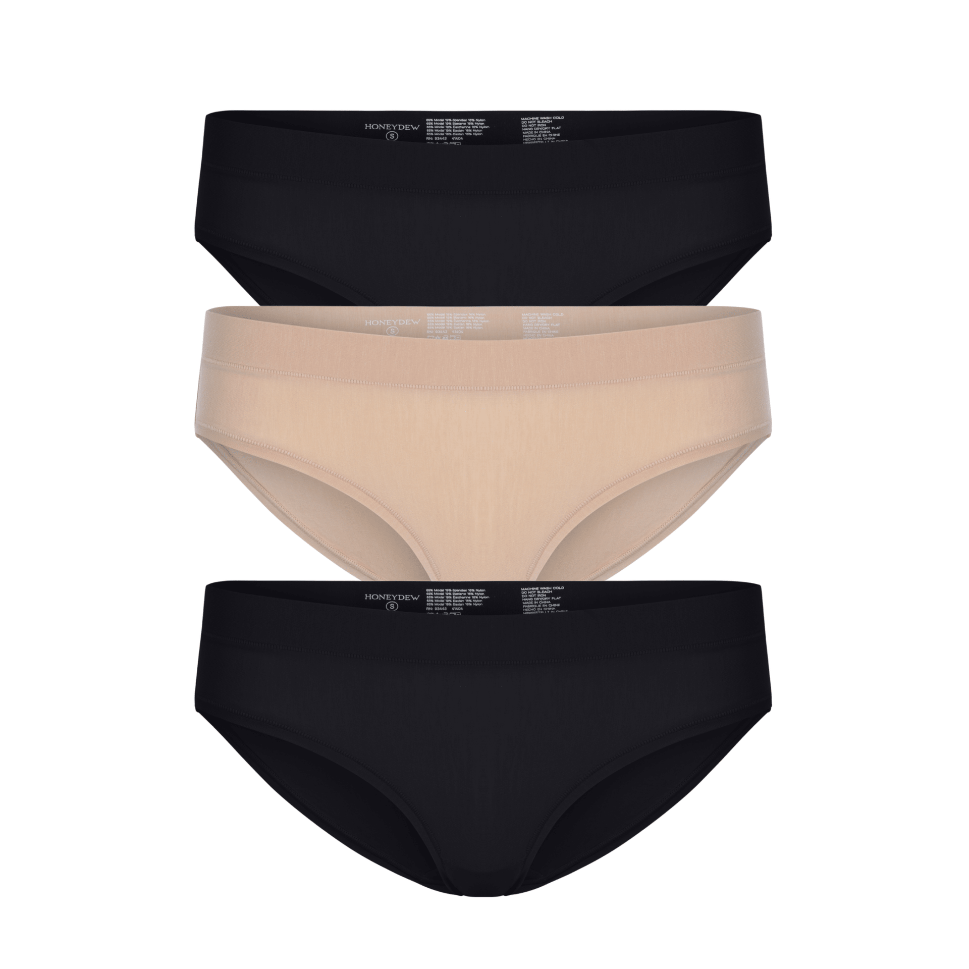 Emery Bikini 3-Pack in Basics - -