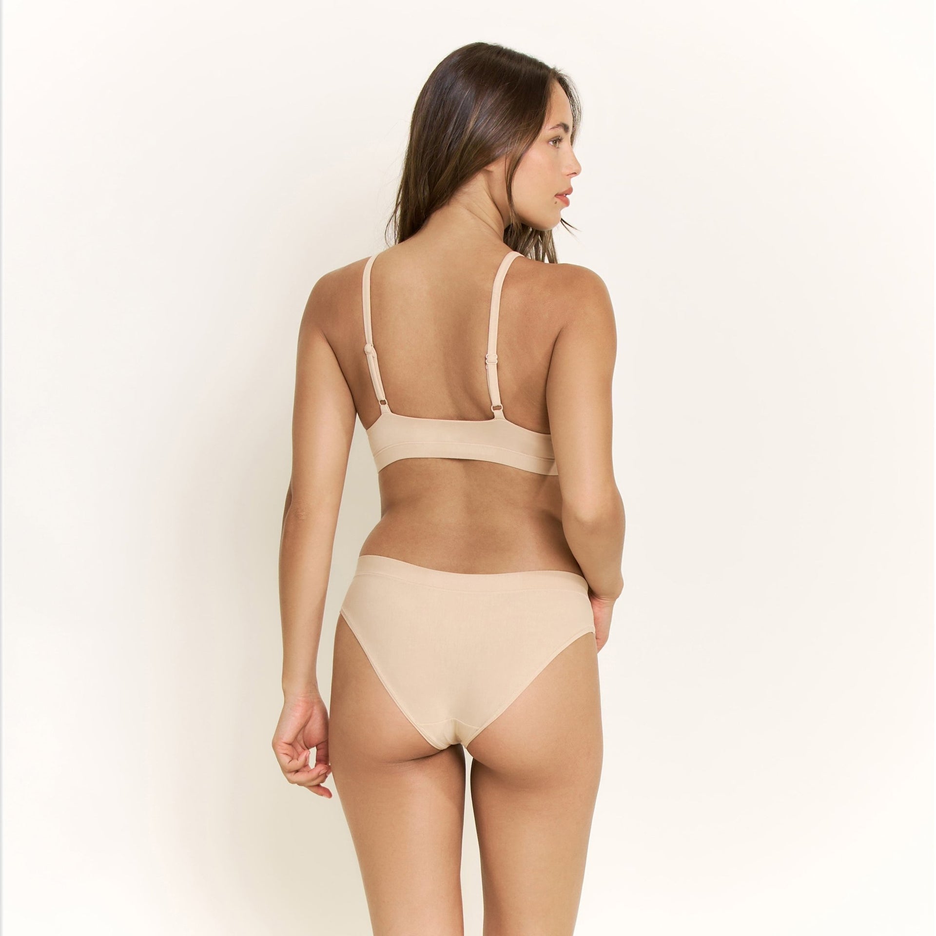 Emery Bralette in Nude - -