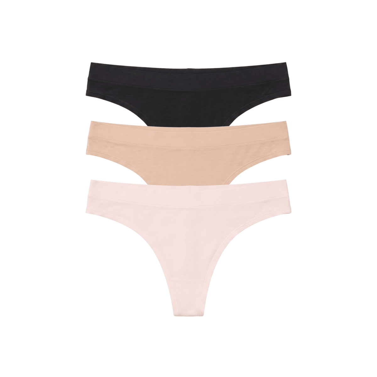 Emery Thong 3-Pack in Basics & Ballet Slipper - Underwear -