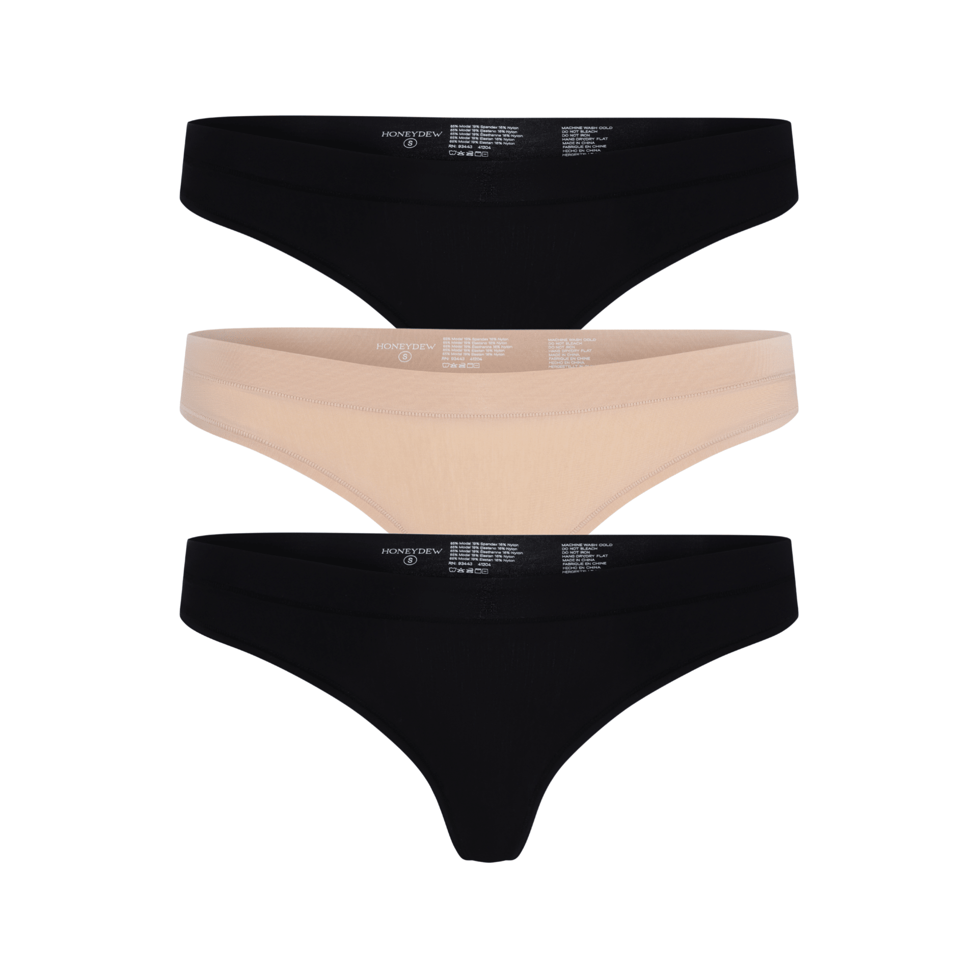 Emery Thong 3-Pack in Basics - -