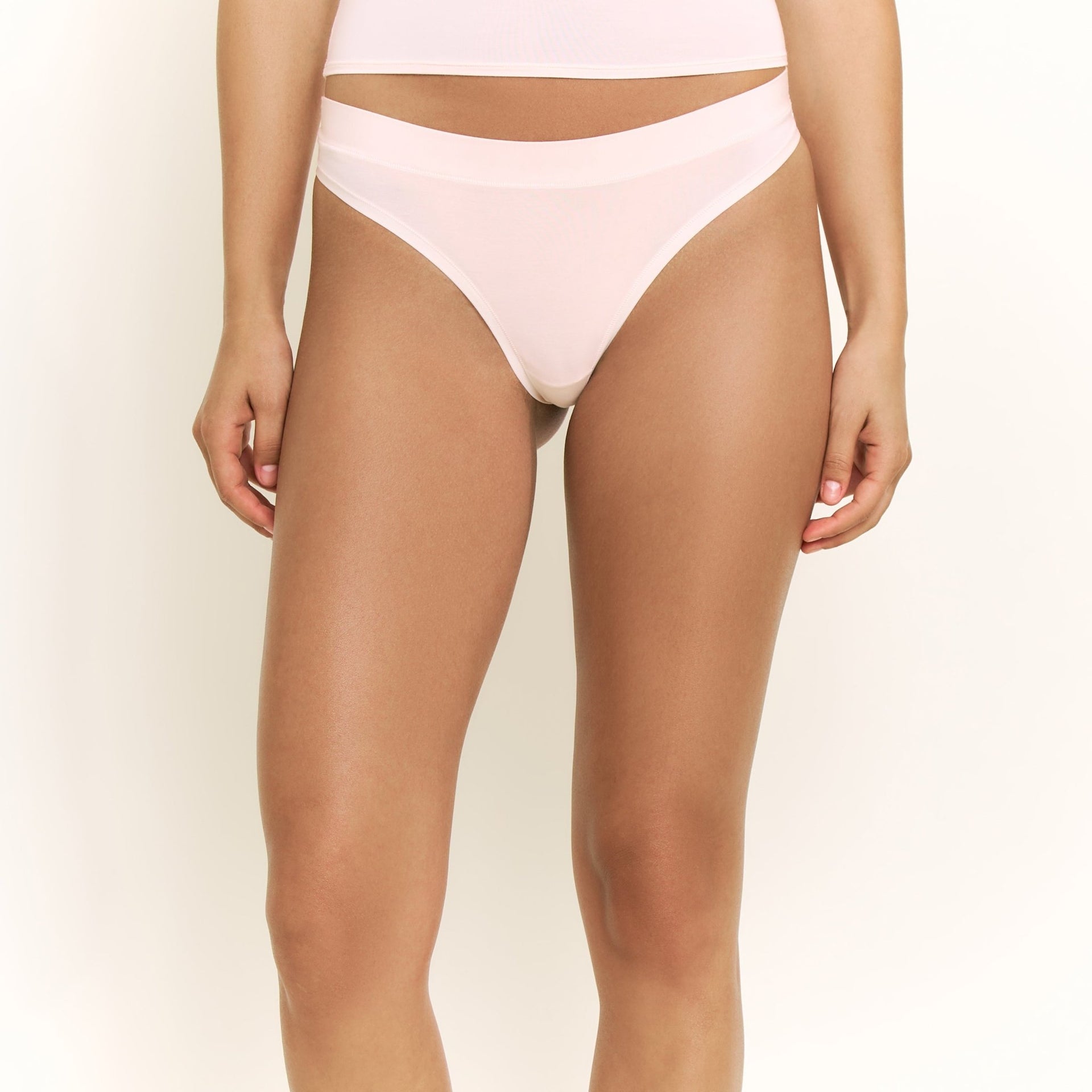 Emery Thong in Ballet Slipper - Honeydew - XS