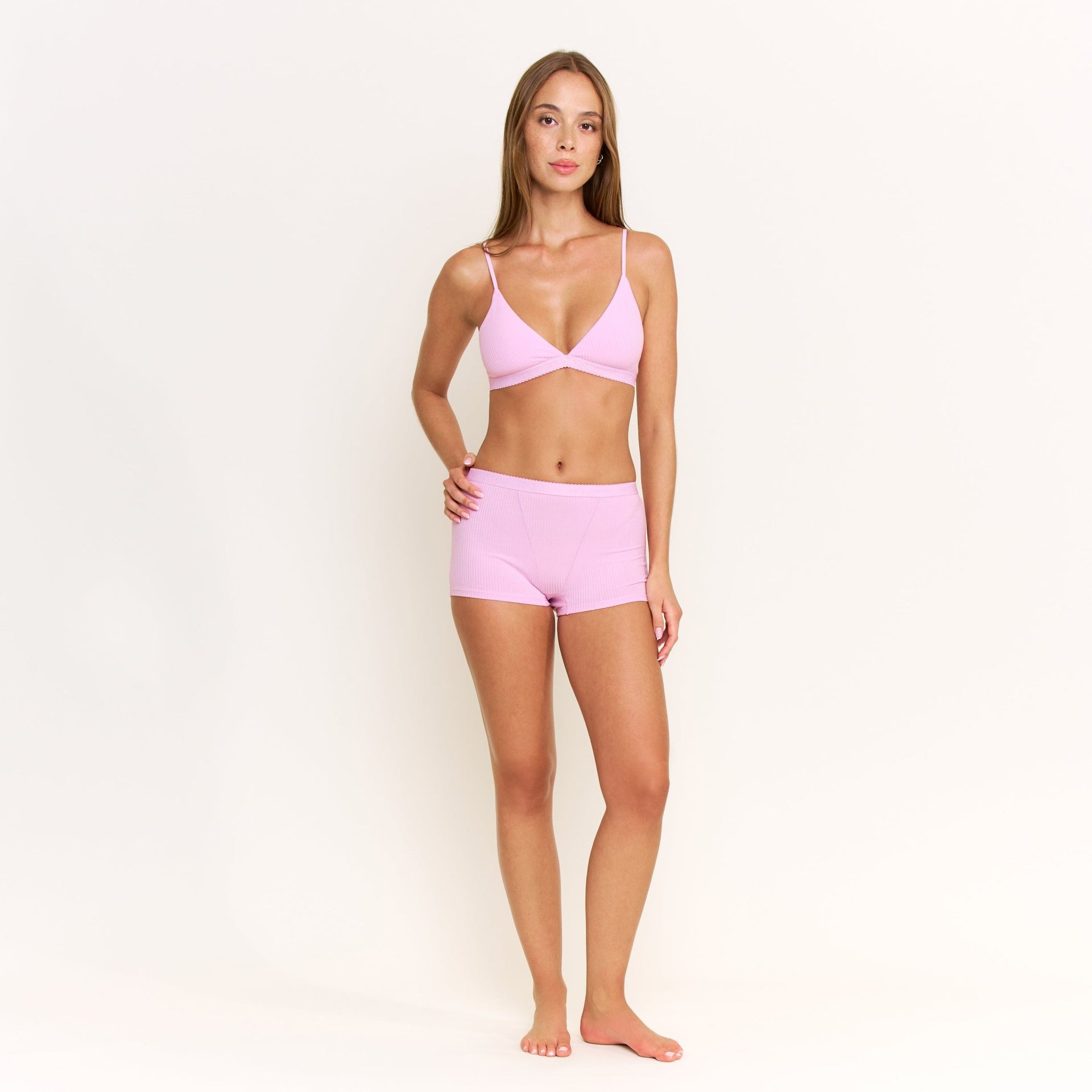 Emma Boyshort in Hibiscus Haze - -