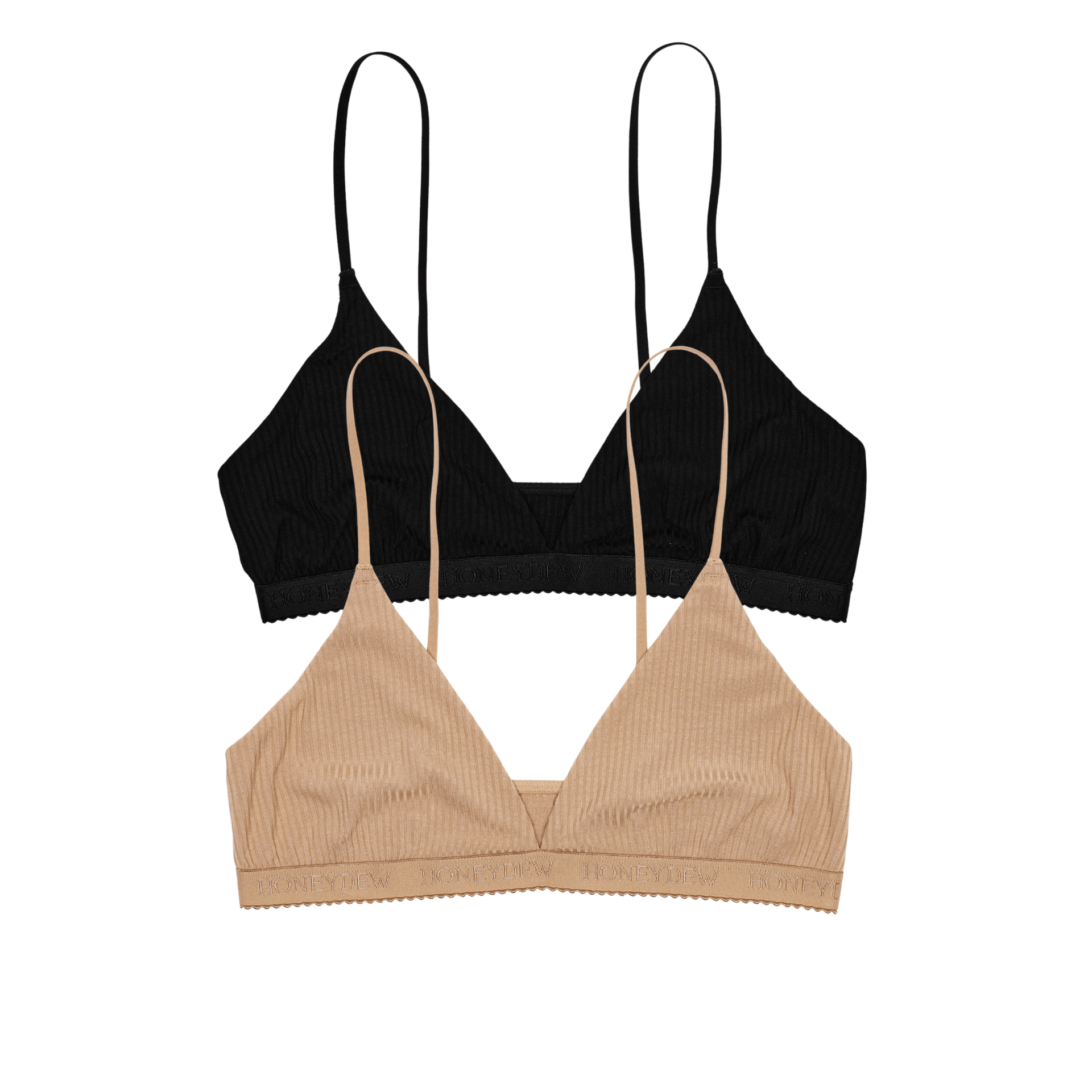 Emma Bralette 2-Pack in Basics - -