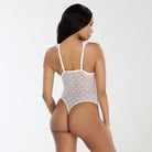 Flora Bodysuit in White - Bodysuits -