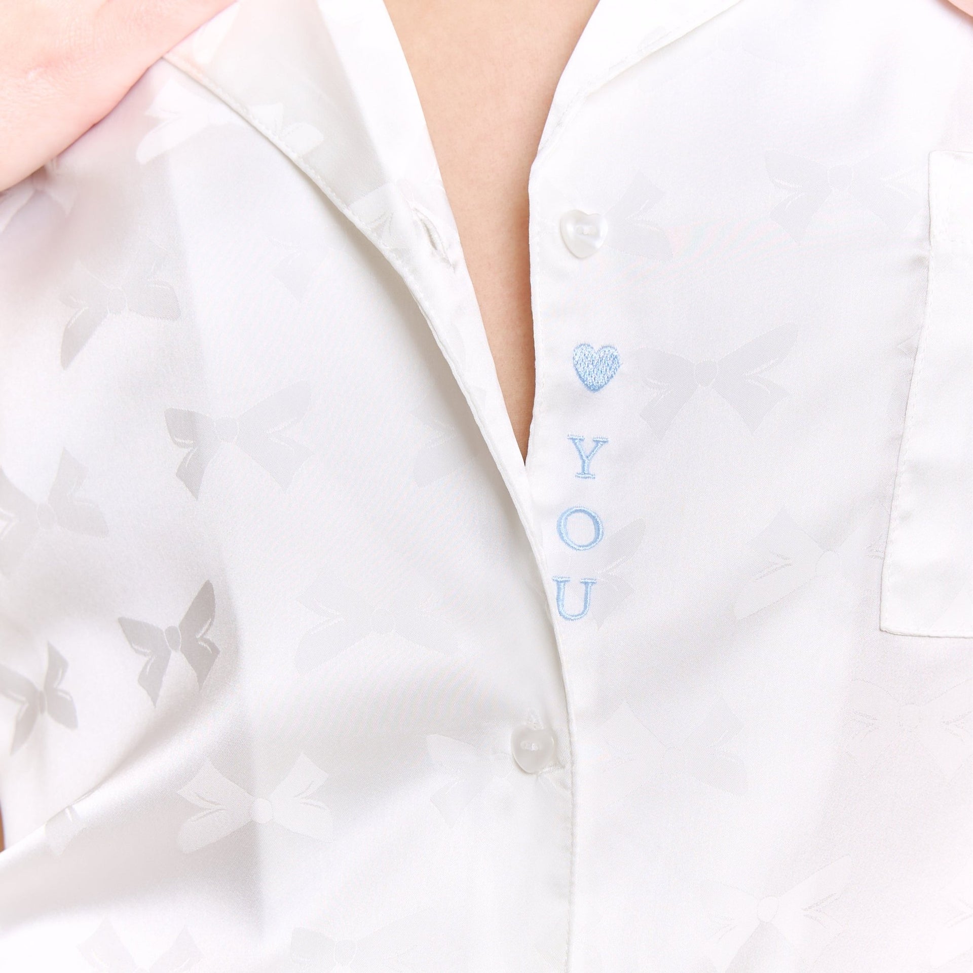 Forever Mine Shortie PJ Set In White - Sleepwear & Loungewear -