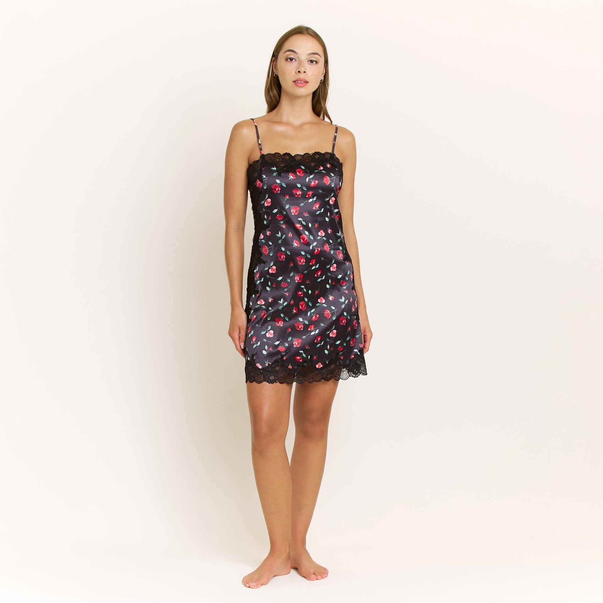 Garden Of Eden Chemise in Dark Roses - Chemise - XL