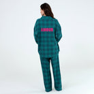 Golden Hour Long PJ Set In Bayberry Plaid - Sleepwear & Loungewear -