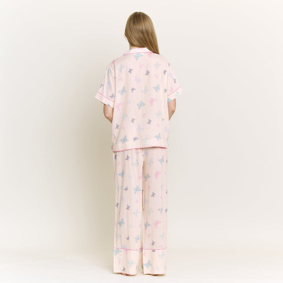 Good Life Short Sleeve PJ Set in Budding Butterflies - Sleepwear & Loungewear -
