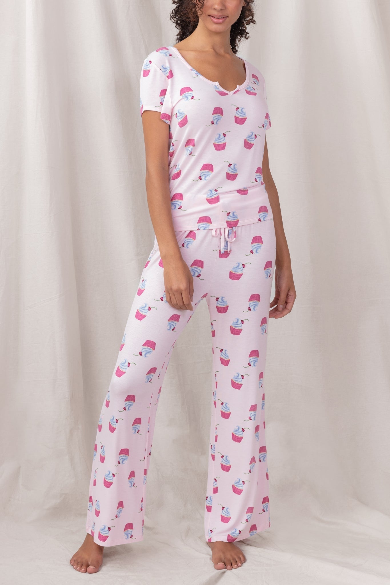 Good Times PJ Set in Flirt Cupcakes - Sleepwear & Loungewear - X-Large