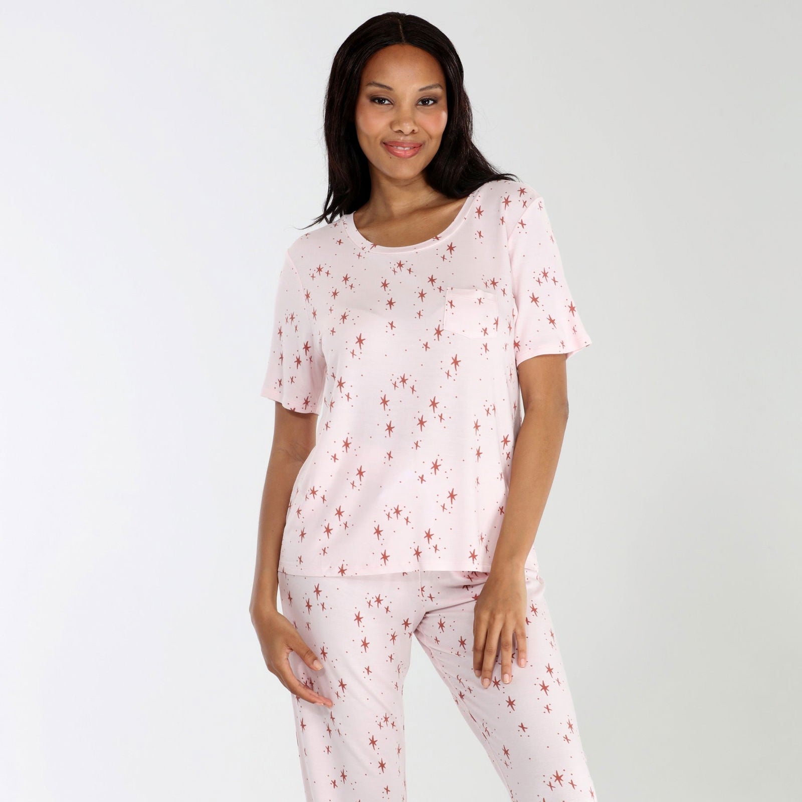 Good Times Tee Pant Set In Aurora Stars - Loungewear -