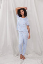 Good Times Tee Pant Set In Frost Candy - Loungewear -