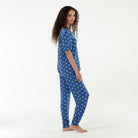 Good Times Tee Pant Set In Ripple Sunrise - Loungewear -