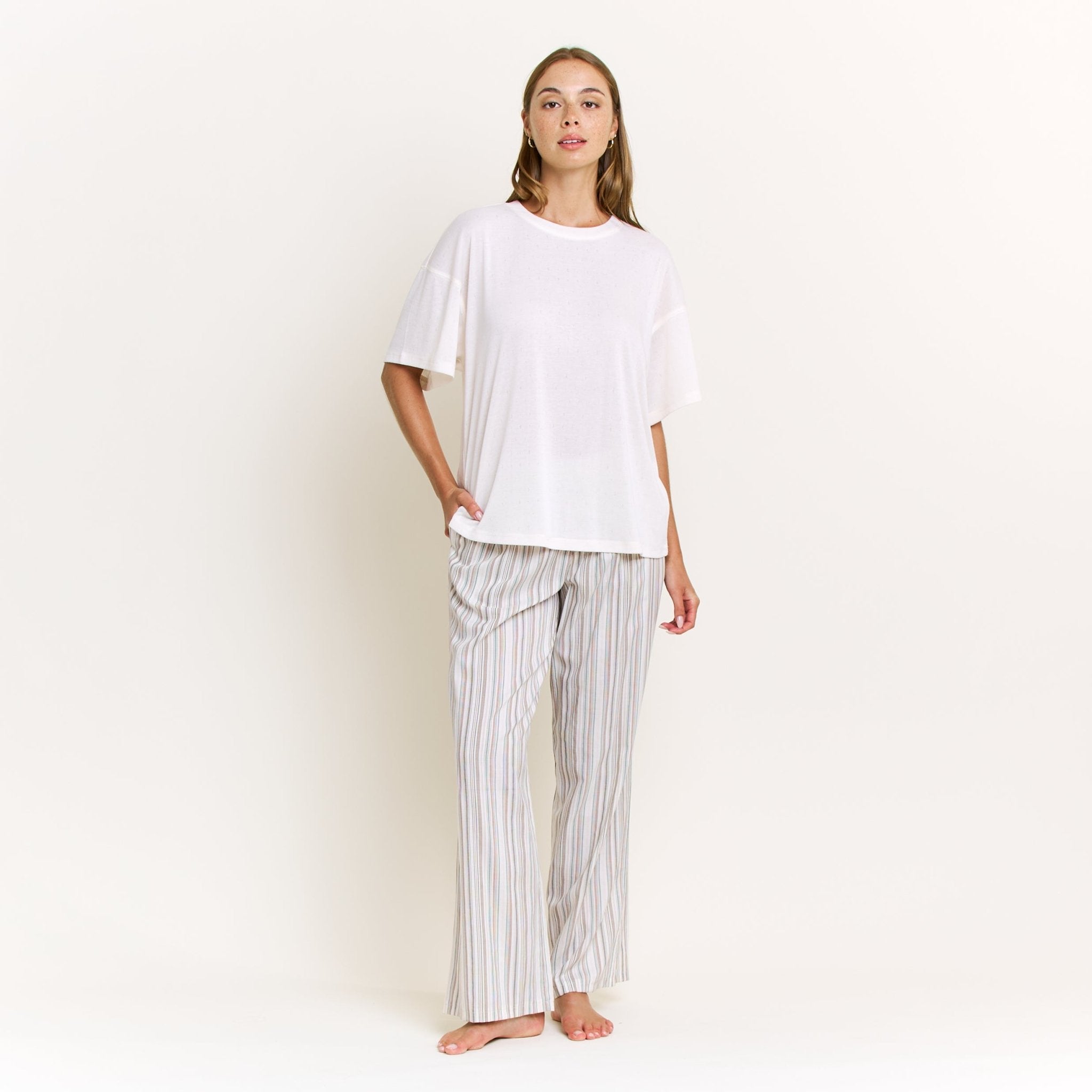 Hangout Pant in Hazel Stripe - Loungewear - XL