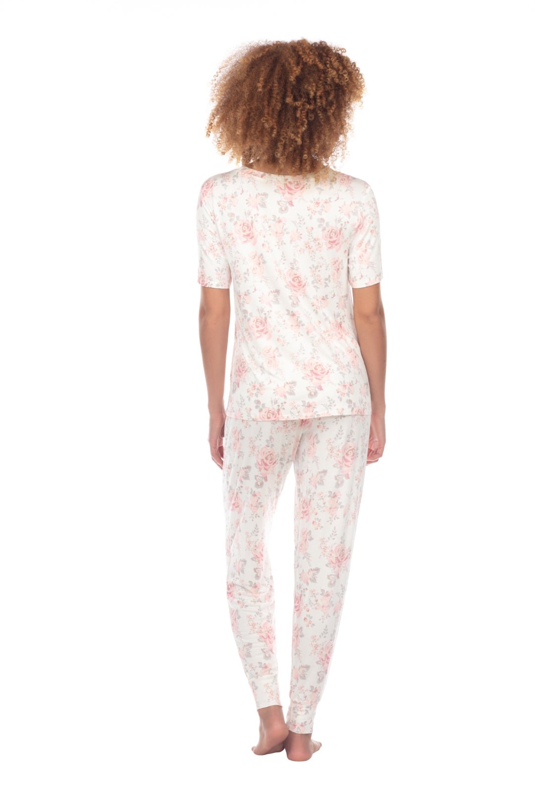 Happy Place Pajama in Cream Roses - Sleepwear & Loungewear -