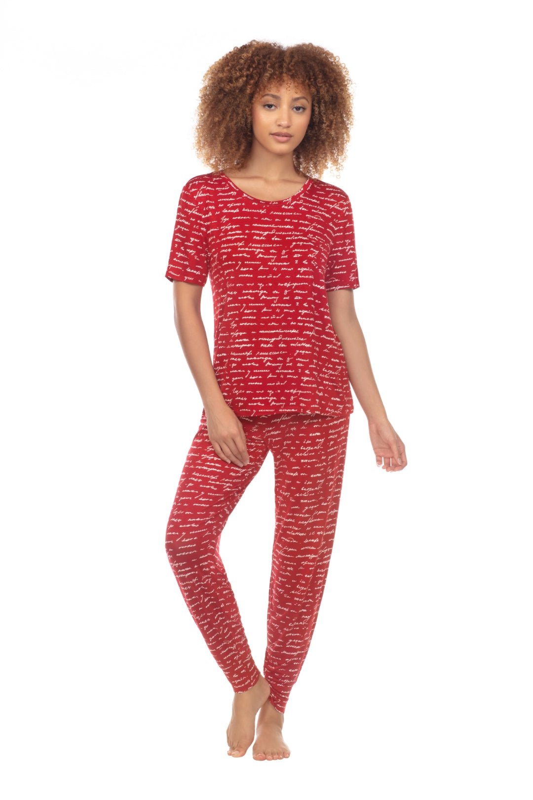 Happy Place Pajama in Vixen Love Letter - Sleepwear & Loungewear - X-Large