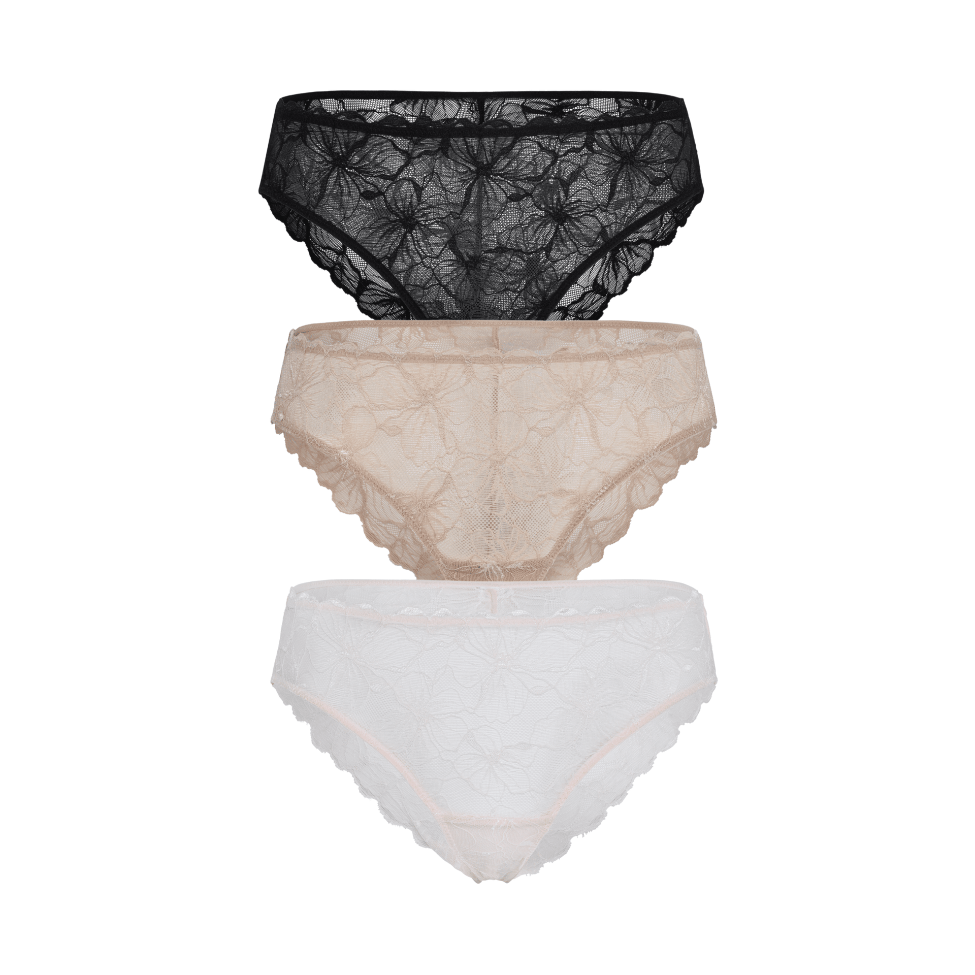 Jessa Bikini 3-Pack in Basics & Ballet Slipper - -